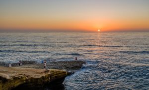 Sunset Cliffs Natural Park at Sunset - by Tuxyso - Wikimedia